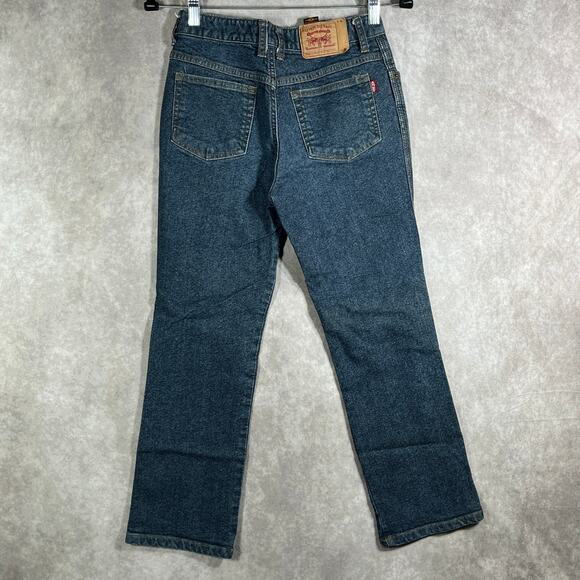 Taewon Renovation‎ Basic Jeans Womens Size 26 Blue Dark Wash Denim Straight Y2K - Picture 6 of 13
